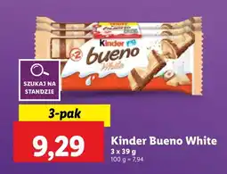Lidl Wafelek Kinder Bueno White oferta