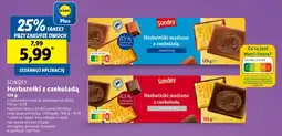 Lidl Herbatniki Sondey z czekoladą mleczną oferta