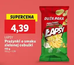Lidl Prażynki Lapsy o smaku zielonej cebulki oferta