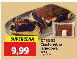Lidl Ciasto zebra jagodowa Szabelski oferta