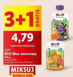 Lidl Mus owocowy BIO HiPP oferta