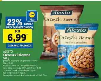Lidl Orzeszki ziemne Alesto oferta