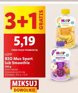 Lidl Mus BIO Plus Sport lub Smoothie HiPP oferta