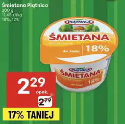 Delikatesy Centrum Śmietana Piątnica 18% oferta