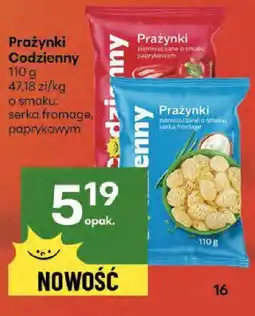 Delikatesy Centrum Prażynki Codzienny o smaku serka fromage, paprykowym oferta