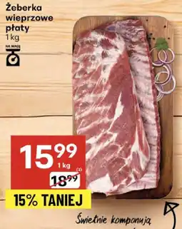 Delikatesy Centrum Żeberka wieprzowe płaty 1 kg Delikatesy Centrum oferta