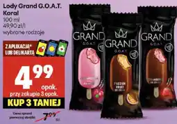 Delikatesy Centrum Lody Grand G.O.A.T. Koral oferta