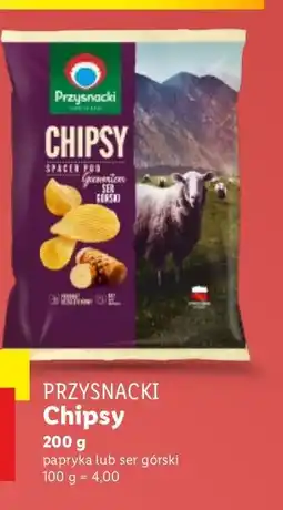 Lidl Chipsy Przysnacki ser górski oferta