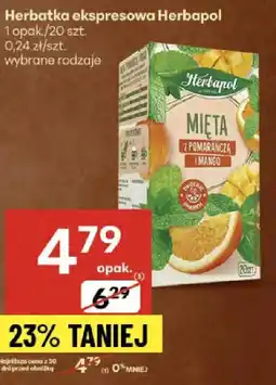 Delikatesy Centrum Herbata ekspresowa Herbapol mięta z pomarańczą oferta