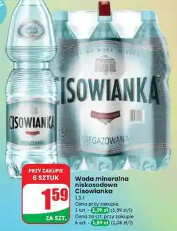 Dino Woda mineralna niskosodowa Cisowianka oferta