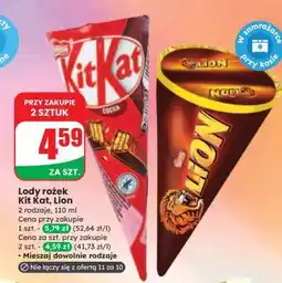 Dino Lody rożek Kit Kat, Lion oferta