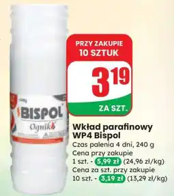 Dino Wkład parafinowy Wp4 Bispol oferta