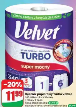 Dino Ręcznik papierowy Turbo Velvet oferta