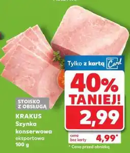 Kaufland KRAKUS Szynka konserwowa eksportowa 100 g oferta