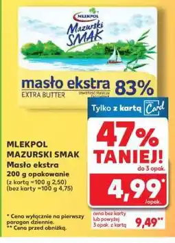 Kaufland MLEKPOL MAZURSKI SMAK Masło ekstra oferta
