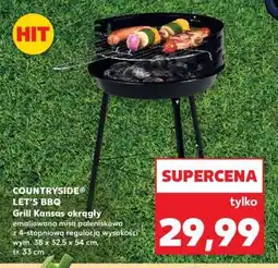 Kaufland COUNTRYSIDE LET'S BBQ Grill Kansas okrągły oferta