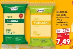 Kaufland MLEKPOL Ser żółty różne rodzaje 250 g opakowanie oferta
