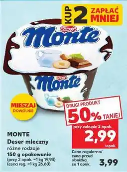 Kaufland MONTE Deser mleczny oferta