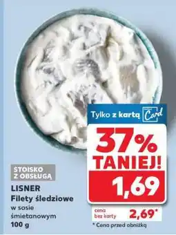 Kaufland LISNER Filety śledziowe w sosie śmietanowym 100 g oferta