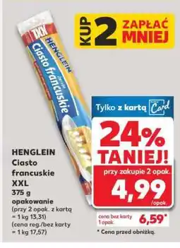 Kaufland HENGLEIN Ciasto francuskie XXL oferta