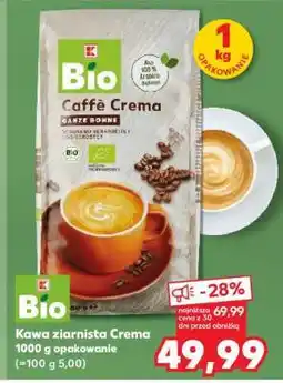 Kaufland Bio Kawa ziarnista Crema oferta