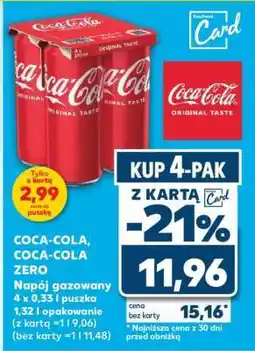 Kaufland Coca-Cola > Coca-Cola Zero oferta