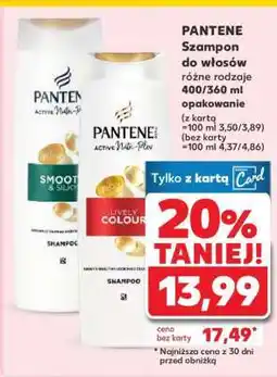 Kaufland PANTENE Szampon do włosów różne rodzaje 400/360 ml opakowanie oferta