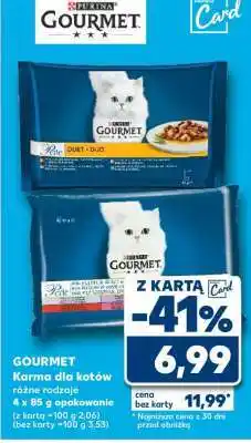 Kaufland GOURMET Karma dla kotów różne rodzaje 4 x 85 g opakowanie oferta