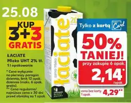 Kaufland ŁACIATE Mleko UHT 2 % tl oferta