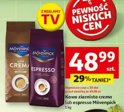 Auchan Kawa ziarnista Mövenpick Crema oferta