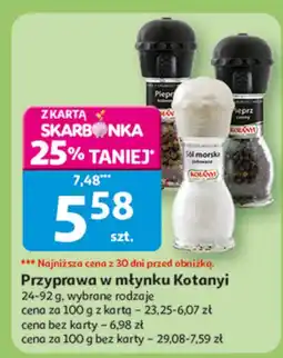 Auchan Przyprawa młynek Kotanyi oferta
