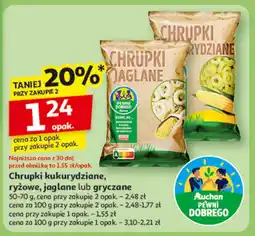 Auchan Chrupki kukurydziane, ryżowe, jaglane lub gryczane Auchan oferta