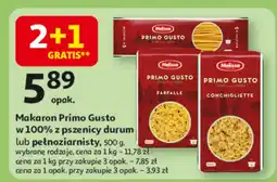 Auchan Makaron Primo Gusto durum Melissa oferta