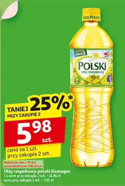 Auchan Olej rzepakowy Polski Komagra oferta