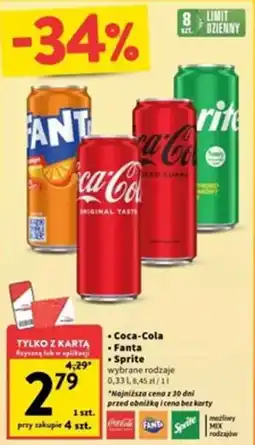 Intermarche Coca-Cola/Fanta/Sprite oferta