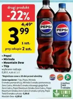 Intermarche Pepsi/Mirinda/Mountain Dew/7Up oferta