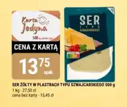 bi1 Ser żółty w plastrach typu szwajcarskiego oferta