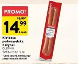 Intermarche Kiełbasa podwawelska z szynki oferta