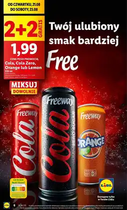 Lidl Napój pomarańczowy Freeway oferta