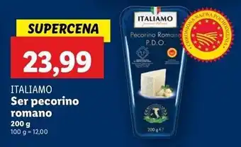 Lidl Ser pecorino romano Italiamo oferta