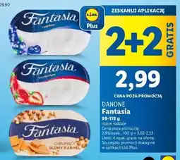 Lidl Jogurt kremowy chrupiący słony karmel Danone Fantasia oferta