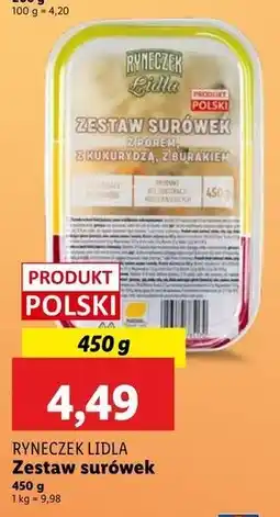 Lidl Zestaw surówek z porem, kukurydzą, burakiem Ryneczek Lidla oferta