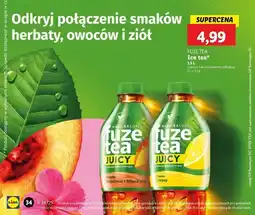 Lidl Napój black ice tea peach hibiscus Fuzetea oferta