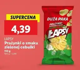 Lidl Prażynki zielona cebulka Łapsy oferta