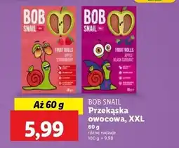 Lidl Przekąska jabłko - czarna porzeczka Bob Snail oferta