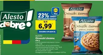 Lidl Orzeszki ziemne prażone i niesolone Alesto oferta