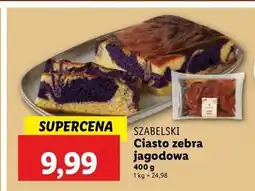 Lidl Ciasto zebra jagodowa Cukiernia Szabelski oferta