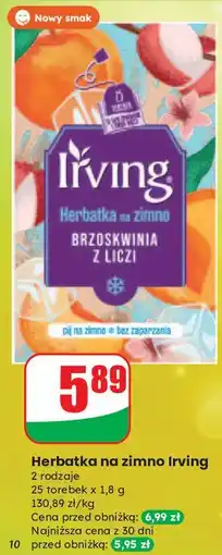 Dino Herbata na zimno brzoskwinia z liczi Irving oferta