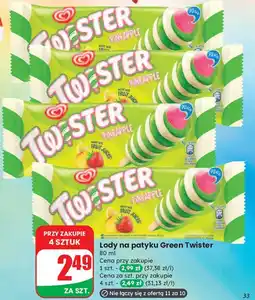 Dino Lód green Algida Twister oferta