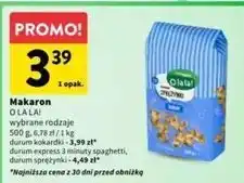 Intermarche Makaron sprężynki durum O La La! oferta